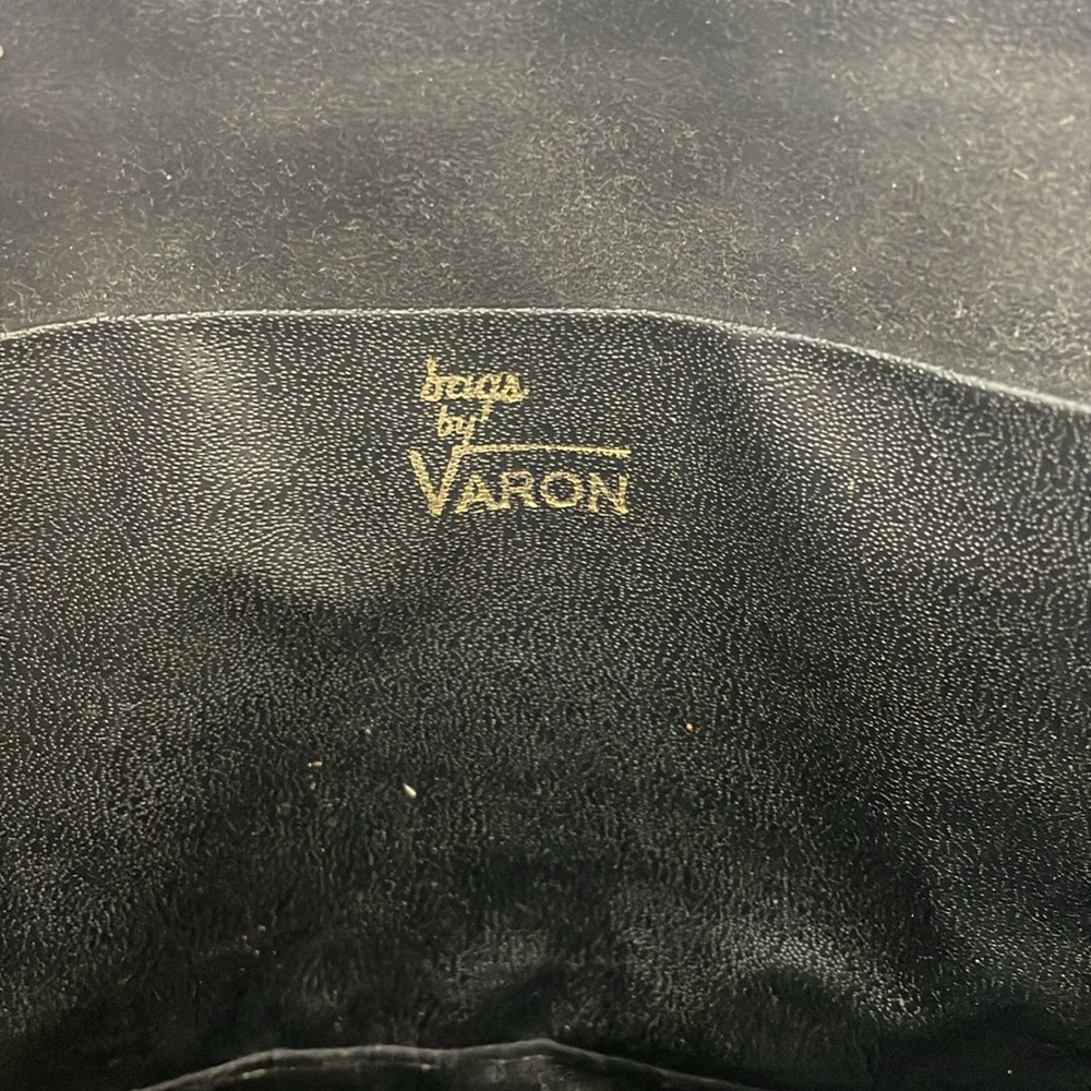 ☔️ VINTAGE ENVELOPE/S-CHAIN WOVEN LEATHER SUEDE CLUTCH - Picture 11 of 12